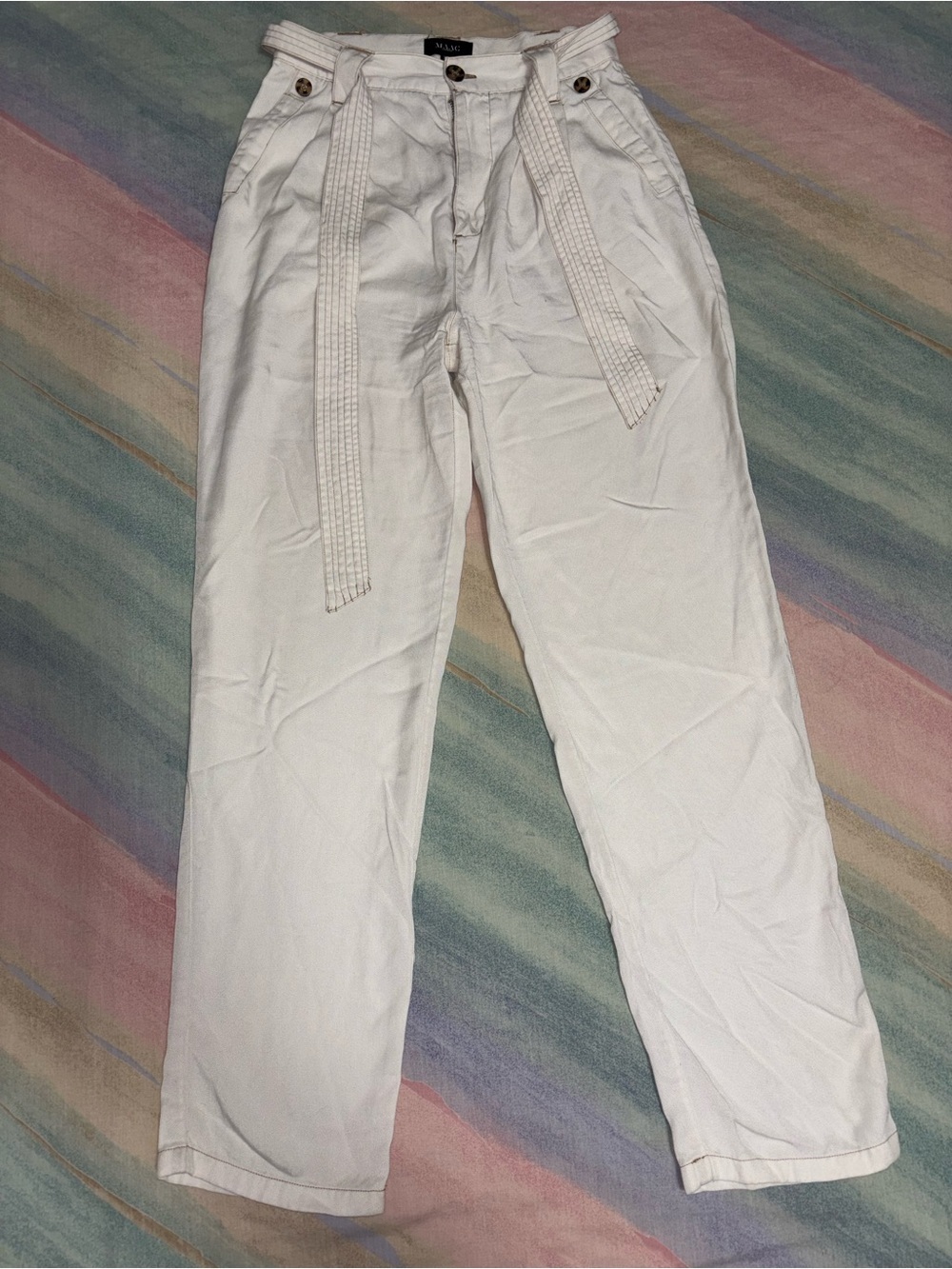 MAAC London relaxed Pants tie belt size XS